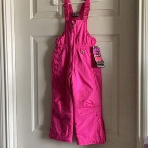 Pink Kids snow Overalls